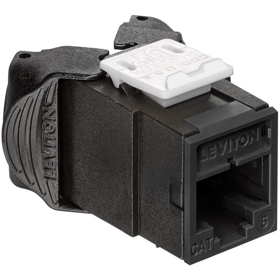 Atlas-X1 Cat 6 Component-Rated QuickPort Connector, Black
