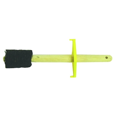Dope Brush, 2-1/2 in Trim L, 16 in OAL, Wood, Straight, Grey Tampico Fiber, Includes Guard