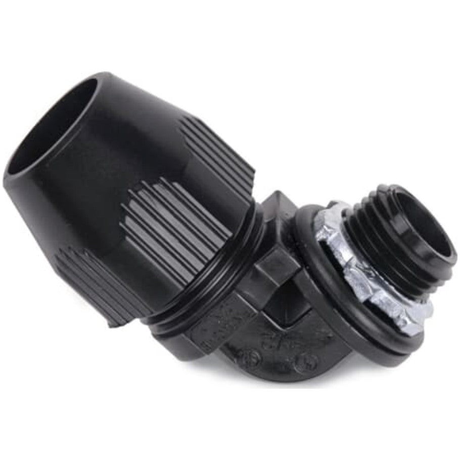 Carlon Liquid Tight Connector, Nylon, 90  176;, 1/2 in.