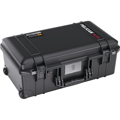 1535 Air Travel Carry-On Case, with Logo, 21.96 in L x 13.97 in W x 8.98 in W, Black, with Foam
