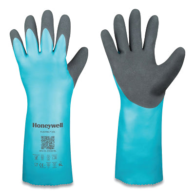 Flextril Nitrile Chemical Gloves, 101V Unlined, 7/Small, Angel Blue