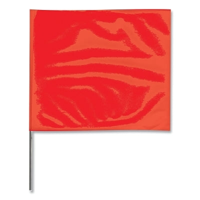 Stake Flag, 2 in x 3 in, 18 in H, Red