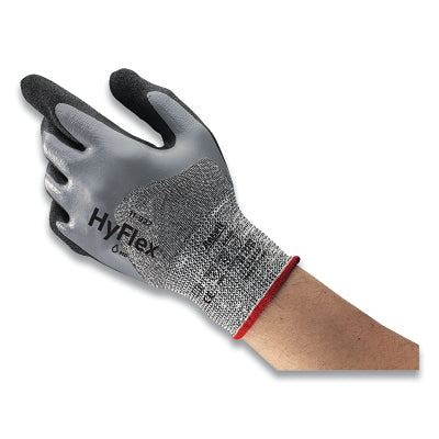 11-927 Oil and Cut Resistant Gloves, Size 7, Gray/Black