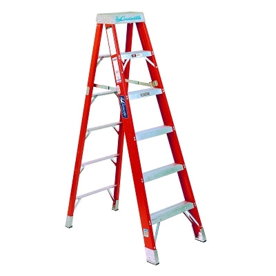 FS1400HD Series Fiberglass Stepladder, 4 ft x 19-7/8 in W, 375 lb Capacity
