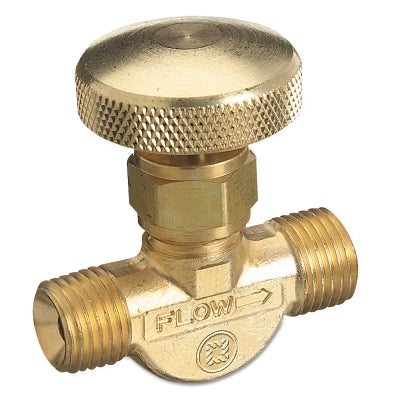 Brass Body Valve for Non-Corrosive Gases, 3000 psig, Inlet/Outlet 1/4 in NPT (M)