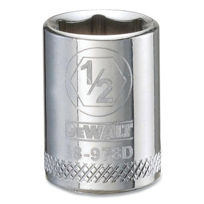 Socket, 3/8 in Drive, 1/2 in Opening, 6-point, Standard