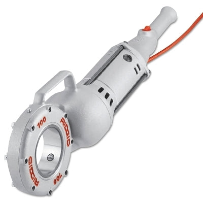 Model 700 Power Drive/Hand Held Threader, 1/8 in to 2 in Pipe Cap, 115 V, With Case, NPT Die Heads and Support Arm