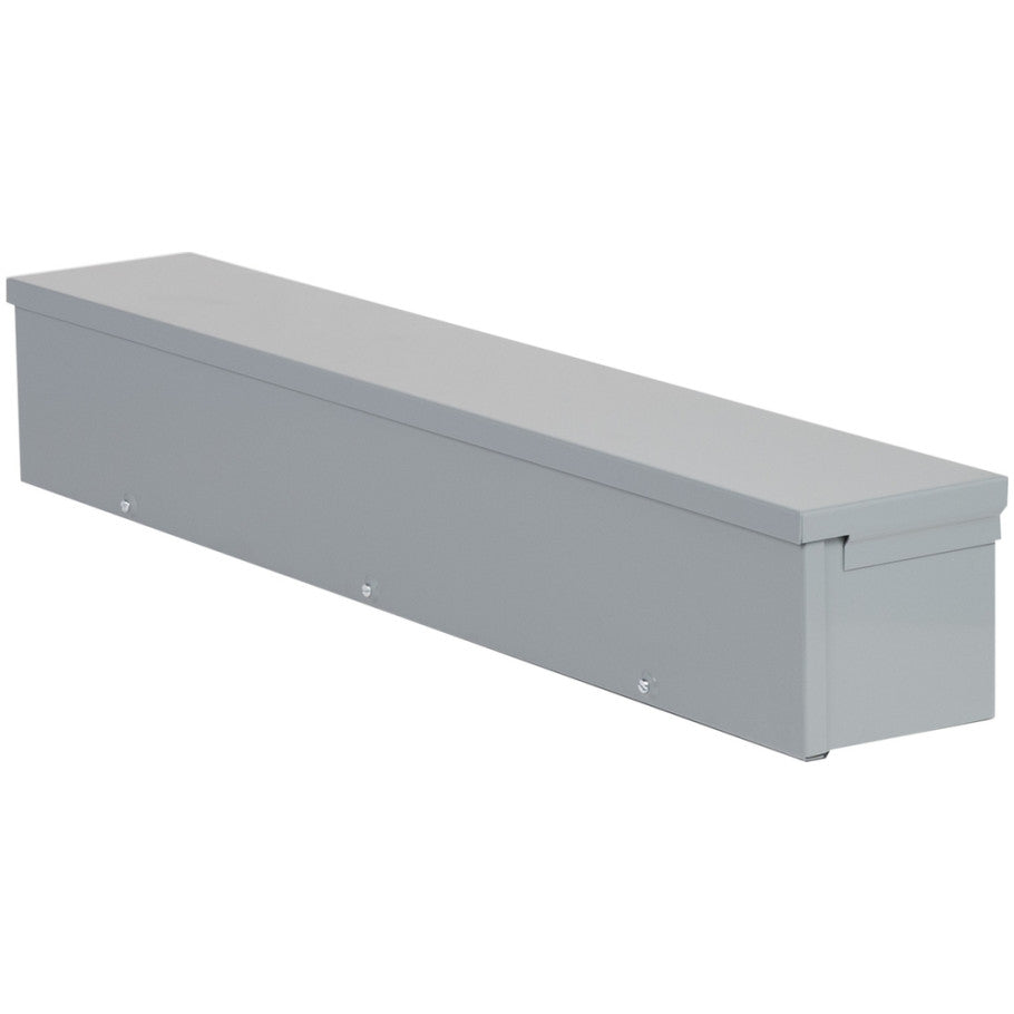 Steel NEMA 3R Raintight Trough With ANSI 49 Gray Finish