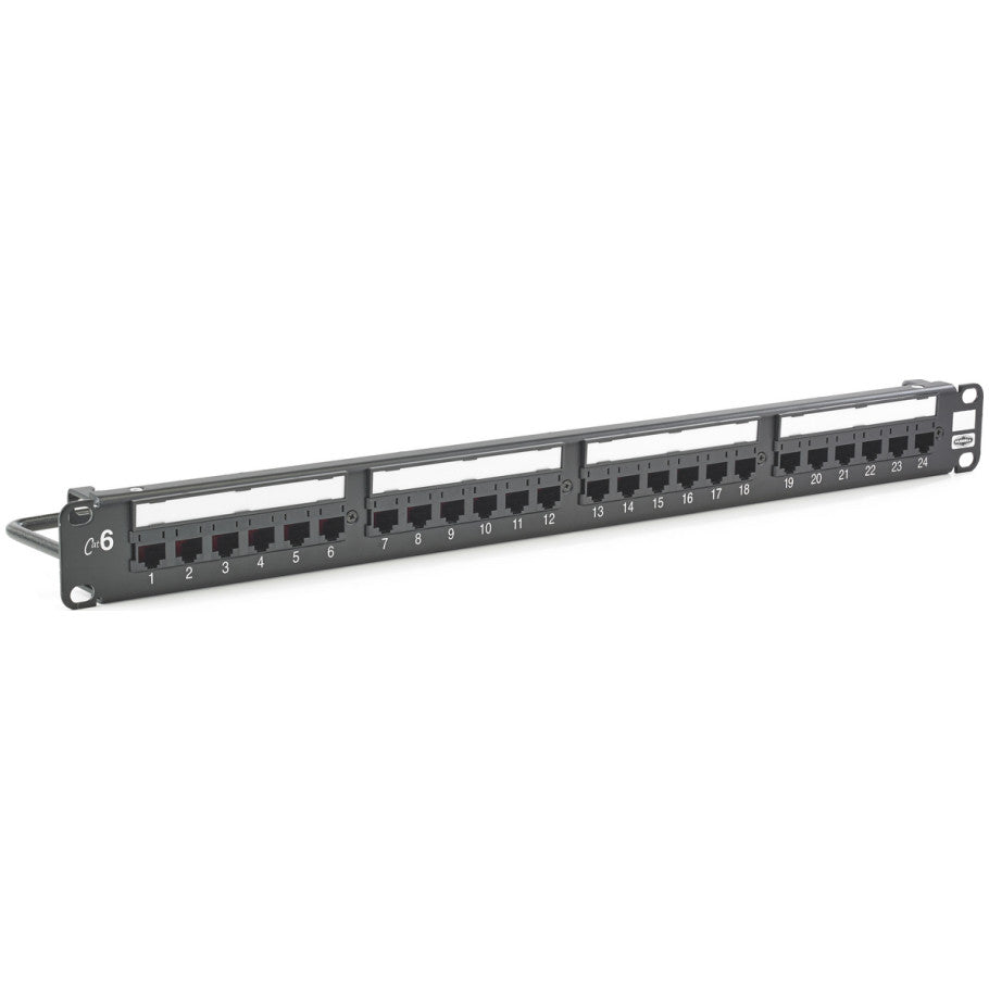 NEXTSPEED Cat 6 Patch Panel, Rack Mount, 24-Port, 1 RU