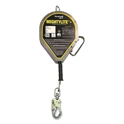 Mightylite+ Self-Retracting Lifeline, 50 ft, Stainless Steel Cable, Swivel Snap Hook