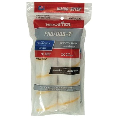 Pro/Doo-Z Jumbo-Koter Mini Roller Covers, 2 Pack, 6-1/2 in, 1/2 in Nap Length
