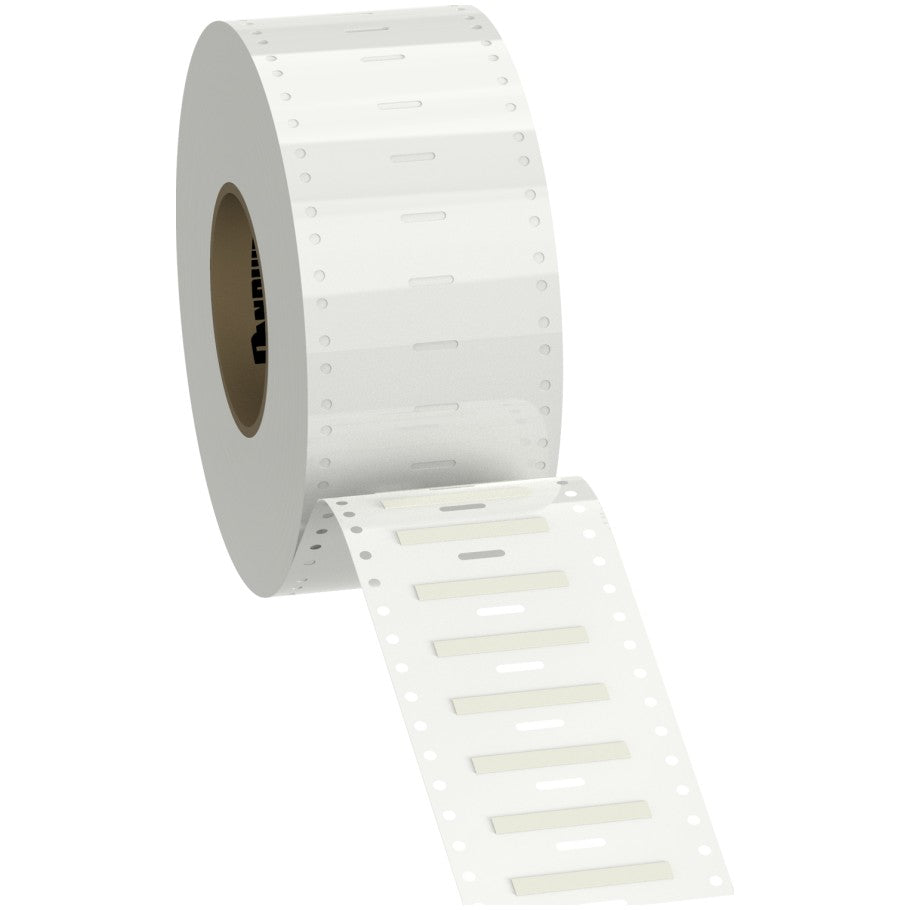 Thermal Transfer Military Grade Heat Shrink Label, White, 1/2 in. W, x .34 in. L