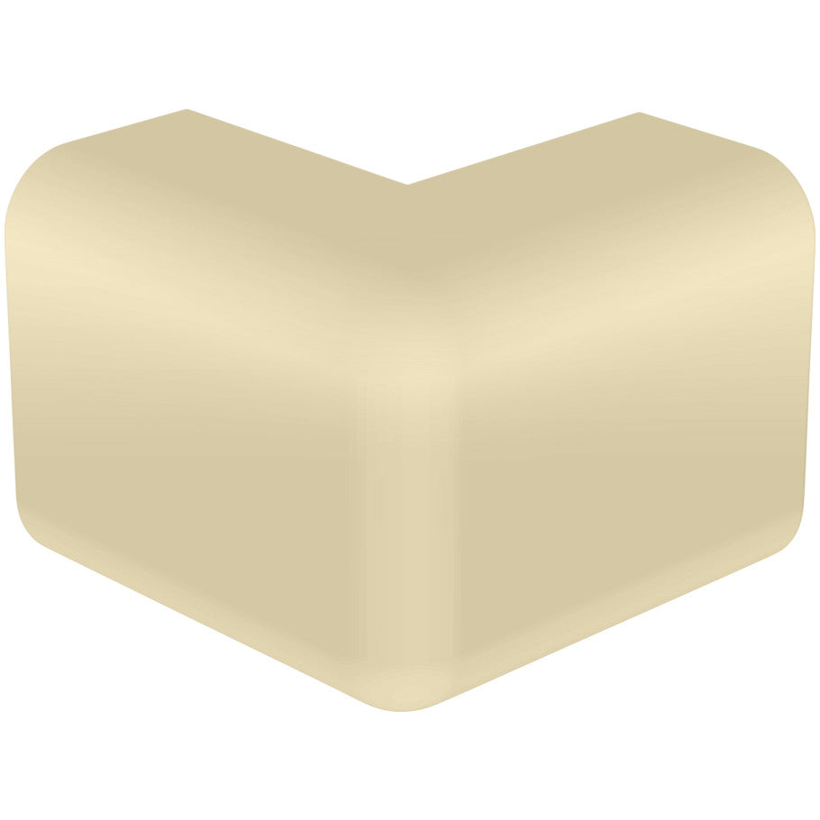 Surface Raceway, LD3 Low Volt. O/S Cnr Fitting, Elec Ivory
