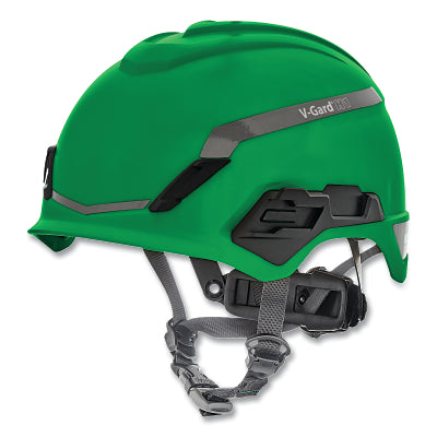 V-Gard H1 Safety Helmet, Fas-Trac III Pivot Ratchet, Novent, Green