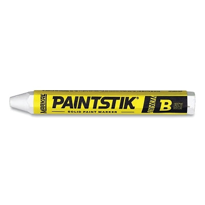 Paintstik Original B Solid Paint Marker, 0.66 in dia, 4.75 in L, White