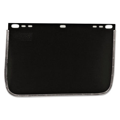 Visor, Dark Green, Aluminum Bound, 12 in L x 8 in H, For Jackson Safety Head Gear/Cap Adaptors