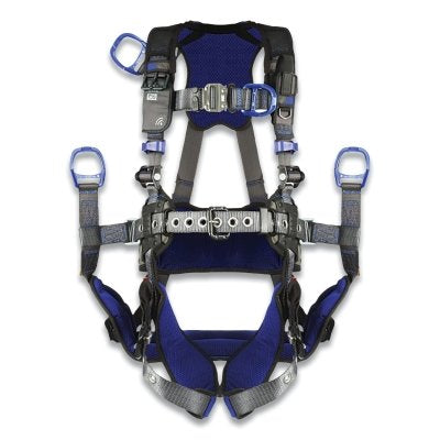 3M 1113298 ExoFit X300 Comfort Oil and Gas Climbing/Suspension Safety Harness, Back/Front D-Rings, X-Large, Auto-Locking QC/Rev/Tongue