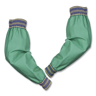 Flame Resistant Cotton Sleeve, 6217, 9 oz Cotton Proban FR7A, 2-1/4 in W Elastic, 18 in L, Green, 1 PR/PR