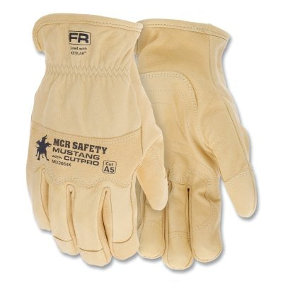 Mustang HiDex Premium Goatskin Drivers Utility Work Gloves, X-Large, Unlined, Honey Gold