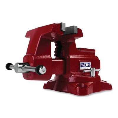 Utility Bench Vise, 6-1/2 in Jaw Width, 4-1/4 in Throat Depth, 360 Swivel Base