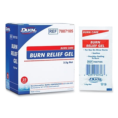 Sterile Burn Relief Gel, 1/8 oz, Packet