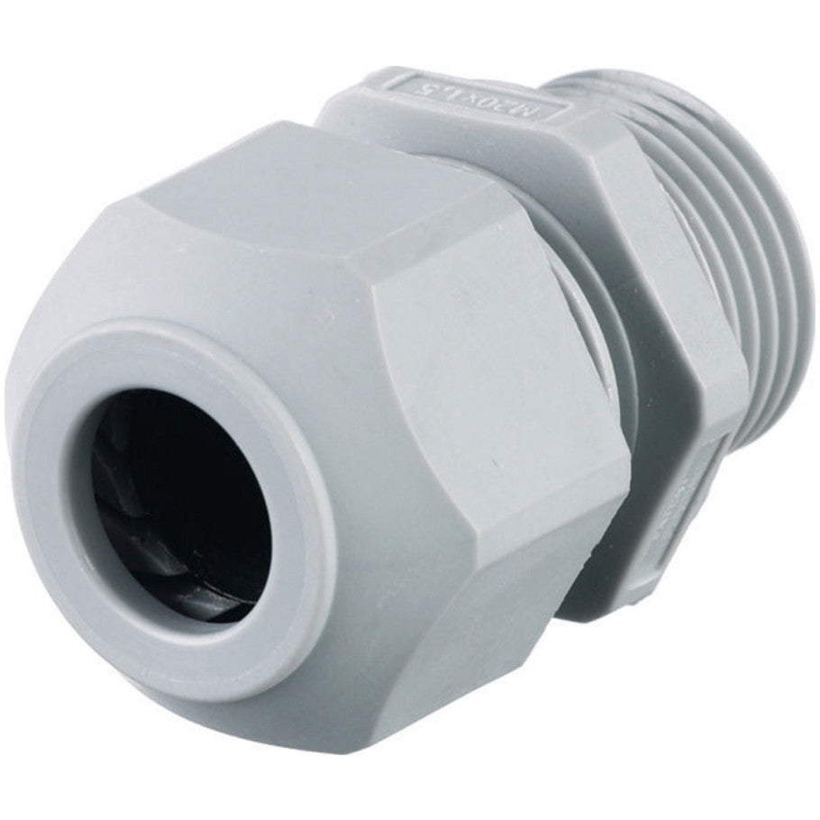 Kellems, Cord and Cable Connector, European Style Cord Connector, Non-Metallic, -30 to 225   176;F, 16 (Display) mm, Gray