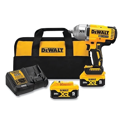 20V MAX* XR  High Torque Cordless Impact Wrench, 1/2 in, 2200 RPM, Hog Ring Anvil, Kit, Incl Battery/Charger/Bag