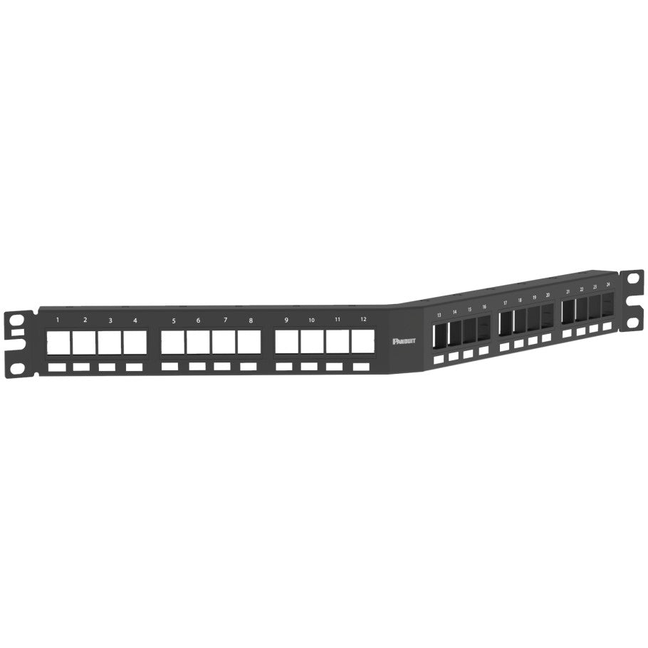 Modular Patch Panel Flush Mount, Unshielded, 24-Port, 1 RU