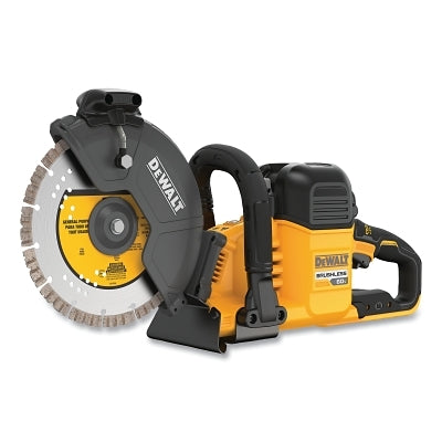 MAX* Brushless Cordless Cut-Off Saw, 60 V, Kit, 9 in dia, Wet/Dry, Incl Batteries/Charger/Ceramic and Diamond Cutting Wheels