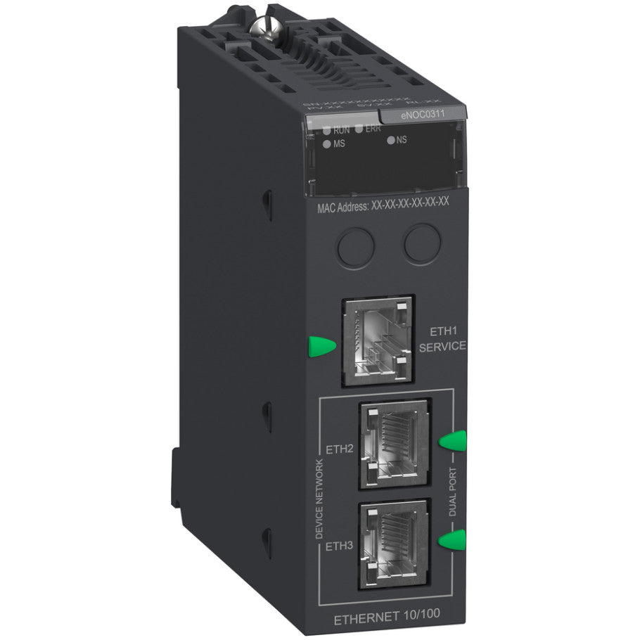 Modicon M580 Ethernet Module, 3-Port FactoryCast