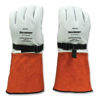 Next Generation Leather Protector Gloves, Goatskin/Cowhide, Size 11, Cream/Russet