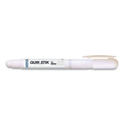 Quik Stik All Purpose Mini Solid Paint Marker, 3/8 in dia x 4.625 in L, White