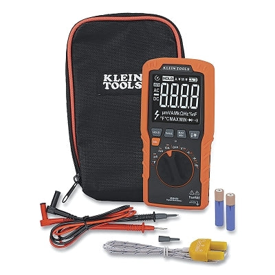 Digital Multimeter, 10 A, 600 V, Black/ Orange