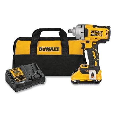 20V MAX* XR Mid-Range Impact Wrench, 1/2 in Drive, 20 V, 2000 RPM, Kit, Hog Ring Anvil, Battery