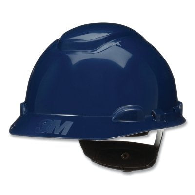 3M H-710SFR-UV SecureFit Pressure Diffusion Ratchet Suspension w/UVicator Hard Hats and Caps, Cap, Navy Blue