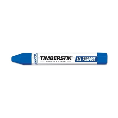 Lumber Crayon #200, 1/2 in dia, 4.75 in L, Blue