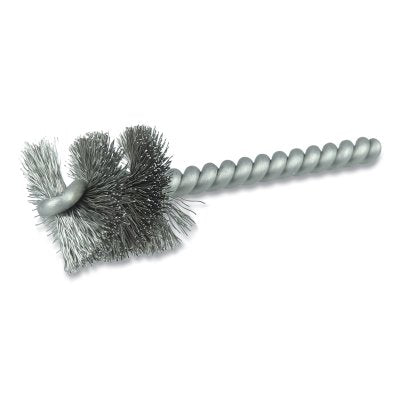 Power Tube Brush, 0.005 in Stainless Steel Fill, 1 in Brush L