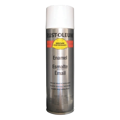 High Performance V2100 System Enamel Spray Paint, 15 oz, White, Flat Finish