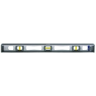 Aluminum Level, 24 in L, 3 Vials, I-Beam
