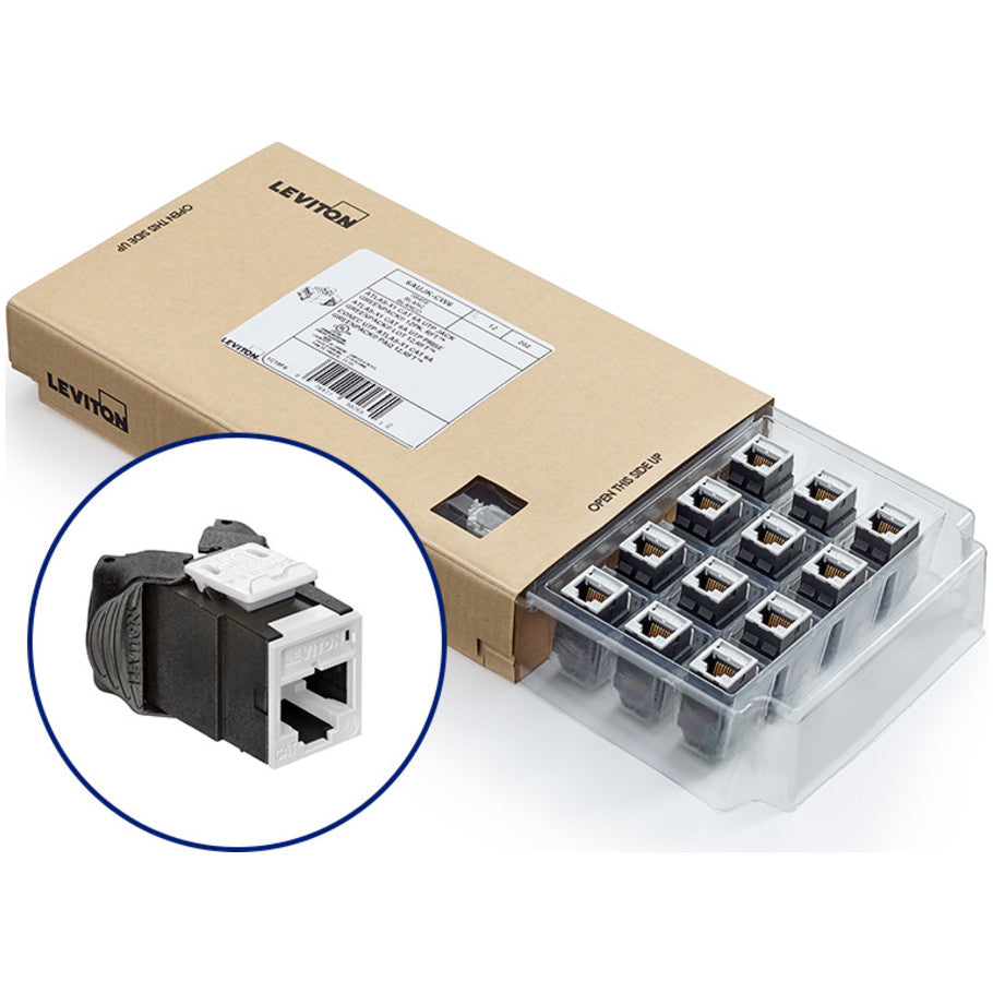Atlas-X1, QuickPort Jack, White, Cat 6A, T568A/B