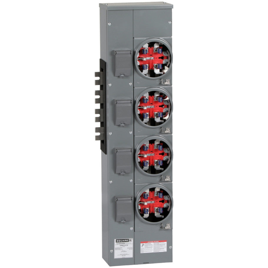 Meter Center, Ringless, 125 (Line) A, 800 (Bus) A, 1 Phase (Out) Phase, 3 Phase (In) Phase, 4, 208Y/120 V