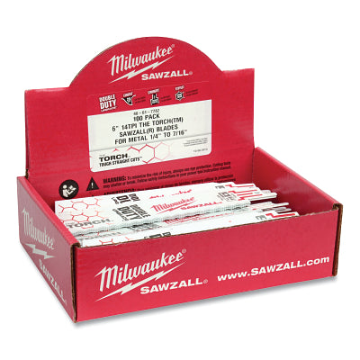 THE TORCH Bi-Metal SAWZALL Blade, 6 in L, 18 TPI, For Rigid Conduit/Strut, 100 EA/BOX
