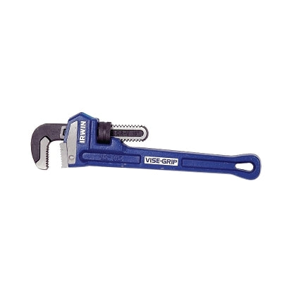 Cast Iron Pipe Wrench, 12 in L, Forged Steel Jaw, 2 in Pipe Capacity