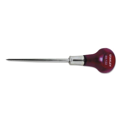 Wood Handle Scratch Awl, 6 in OAL, 3-3/8 in Shank, Hardwood