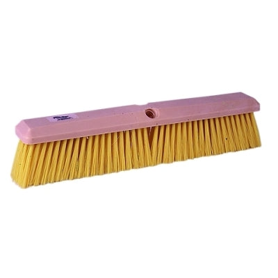 Perma-Sweep Floor Brushes, 18 in Foam Block, 3 in Trim, Yellow Polypropylene