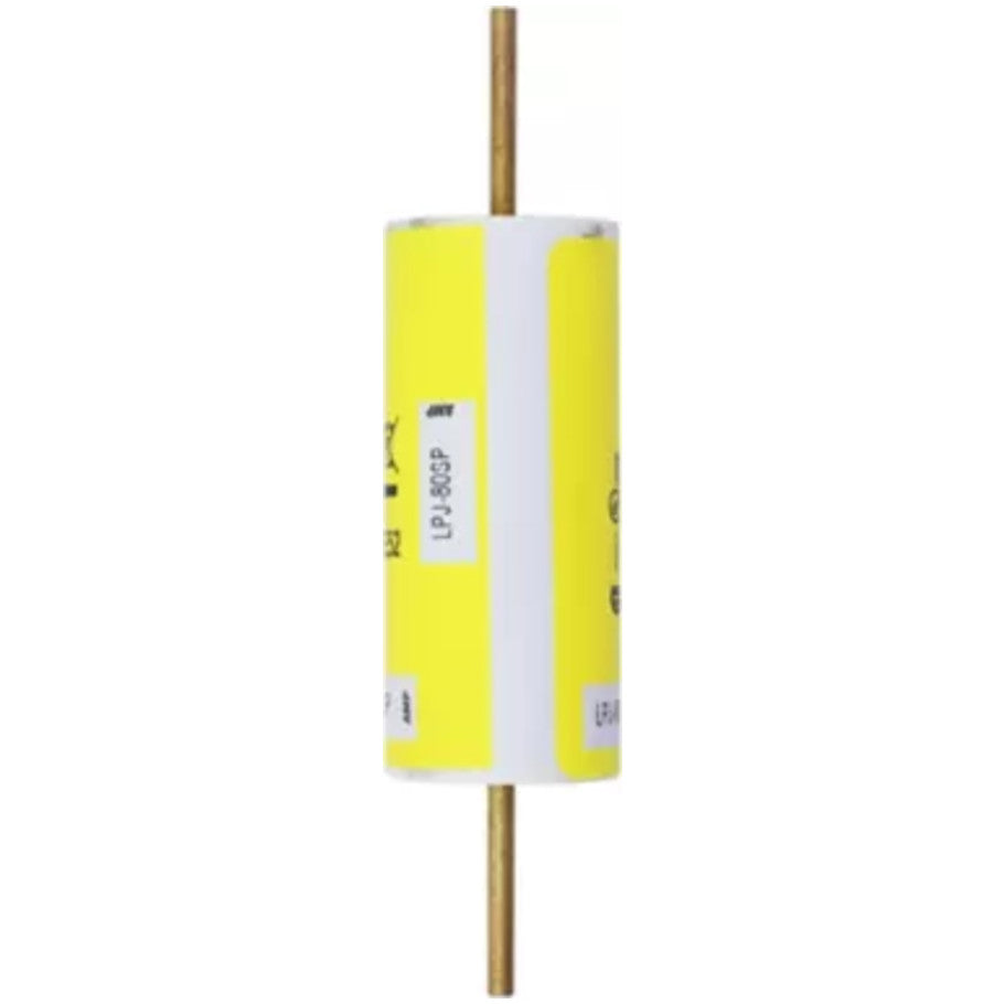 Low-Peak LPJ-SP Series Class J Time Delay Fuse, Dual-Element, Current-Limiting, 80A, 600Vac/300Vdc