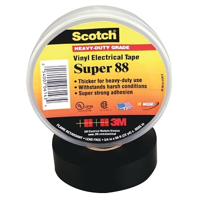 3M 103561 Super 88 Vinyl Electrical Tape, 2 in x 36 yd, Black
