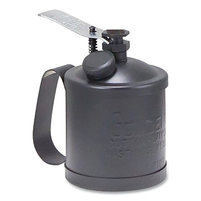 Heavy Duty Pump Oiler, 1 pt, Lever Action, without Spout, Powder-Coated Matte Black