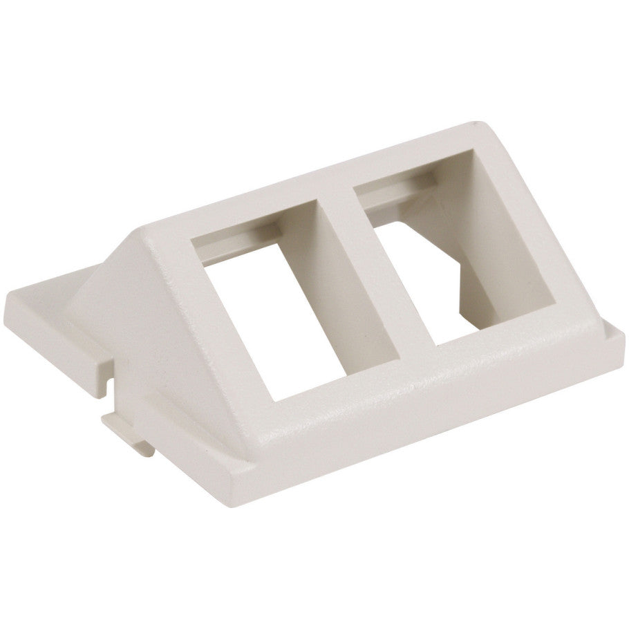 Infin-e-Station Angled Keystone Module, Flush Mount, Office White