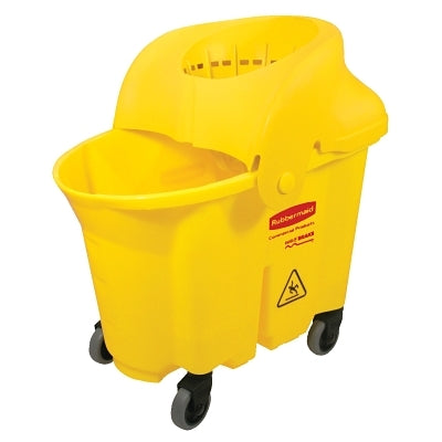 Brute Institutional Mop Bucket & Wringer, 35 qt, Yellow